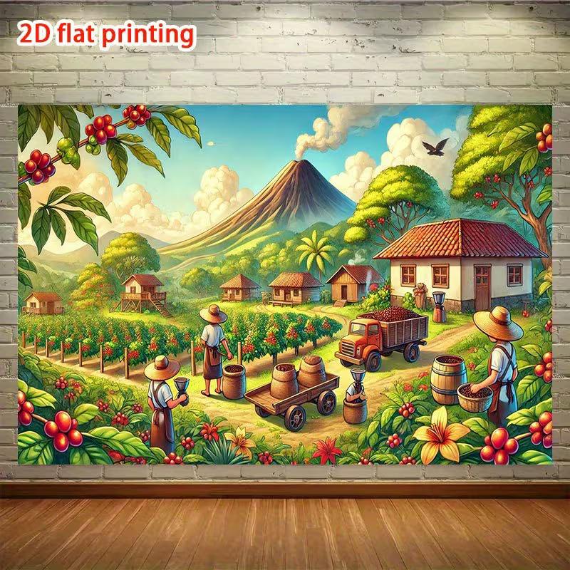 

2D Green Gold Happy Birthday Banner Crown Eucalyptus Party Decor Backdrop 47.2x31.5inch/120*80cm