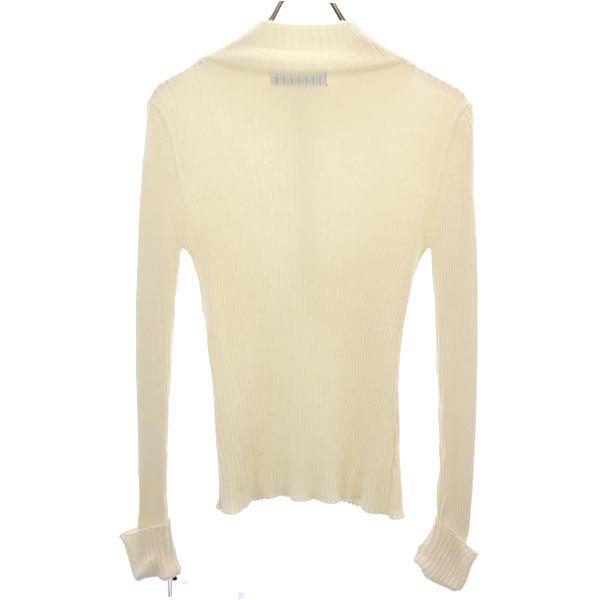 Unbenutzt Anna Nicola Wollmischung Langarm Rippstrickpullover 40 weiß Damen Gebraucht