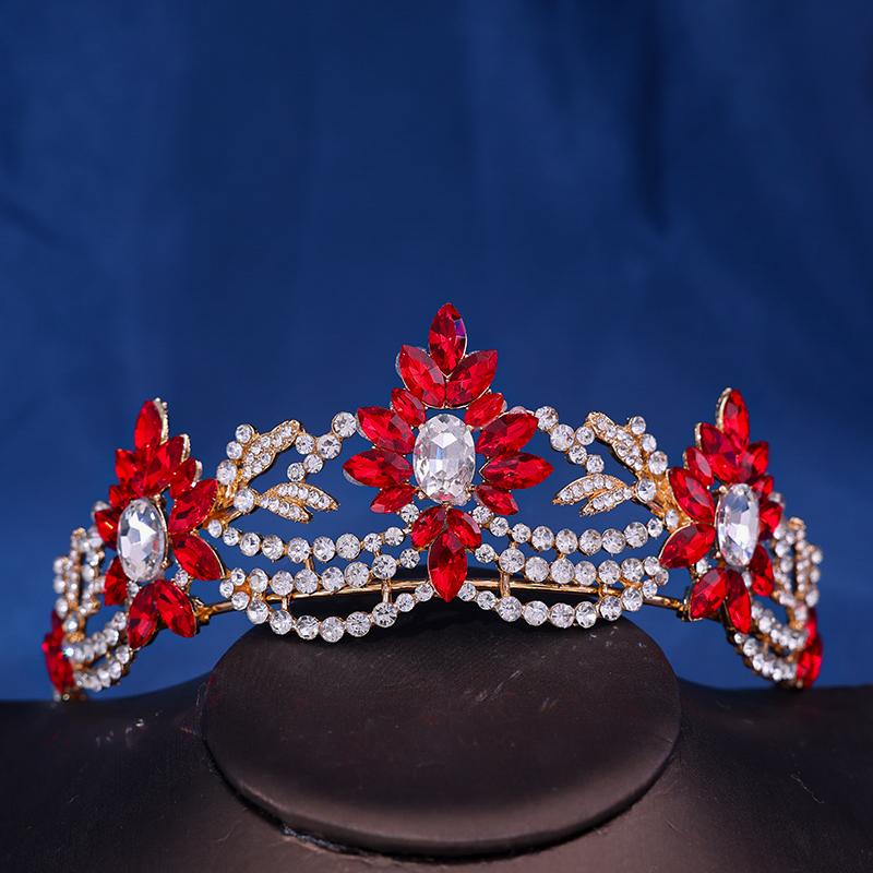 

Винтажная свадебная корона принцессы в стиле барокко, головной убор с кристаллами, тиара для женщин, свадебное платье с короной, аксессуары, ювелирные изделия