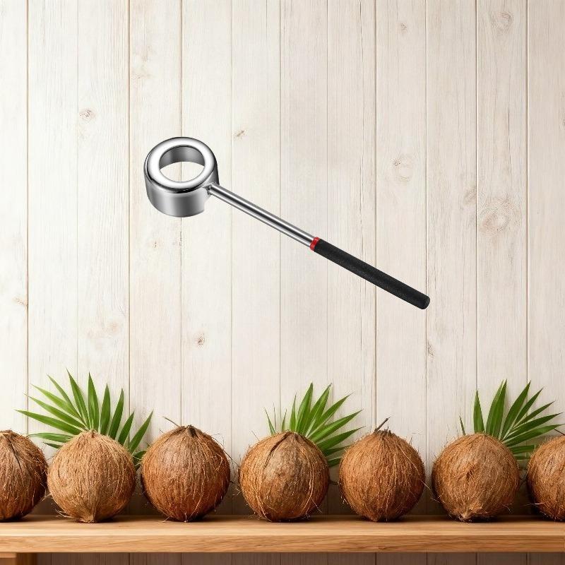 Stainless Steel Manual Coconut Opener Puncher 1Pc Professional Coconut Hole Punch Tool for Coconuts Nuts Hard Shells