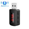 Transmissor Receptor FM para Carro Mini Adaptador de Áudio Sem Fio para Carro Kit Mãos Livres Compatível com Bluetooth 5.4 Acessórios Automotivos