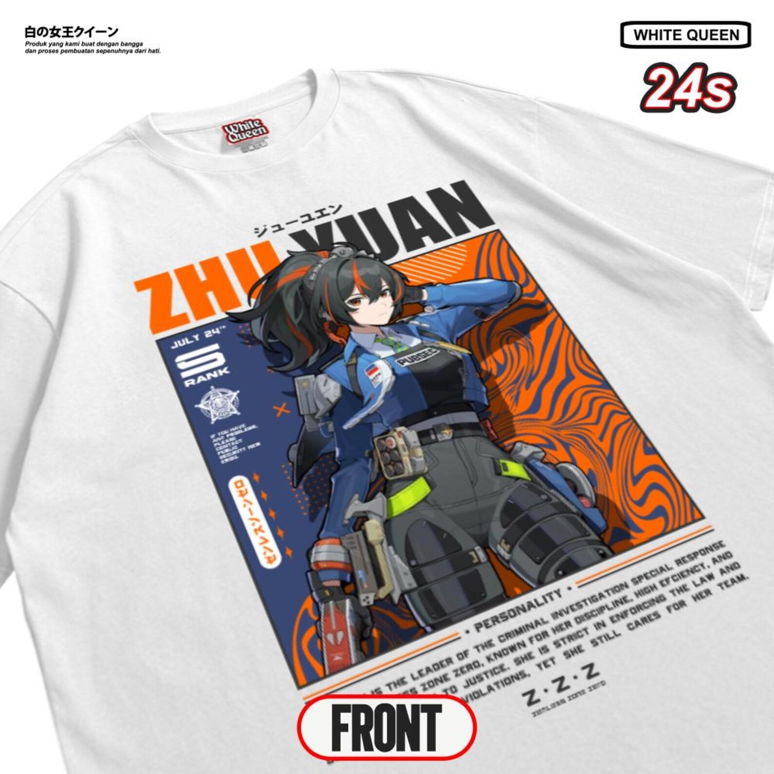 Zenless Zone Zero Zhu Yuan Anime T-Shirt – ZZZ Character Graphic Tee S