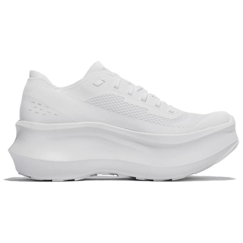 COMME DES GARÇONS x SALOMON Phantasm Rutschfest Verschleißfest Niedrig geschnittene Laufschuhe Damen Weiße Sneaker L47671800