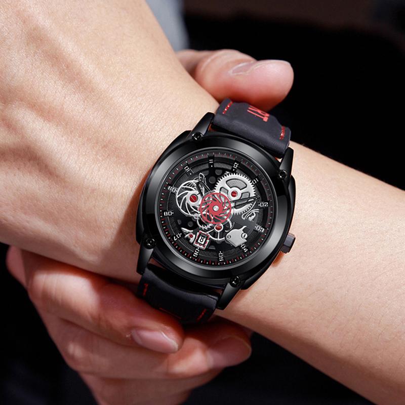 CQ239 Fashionable Men watch trendy silicone straps outdoor waterproof quartz watches sports clocks giftswatches for man