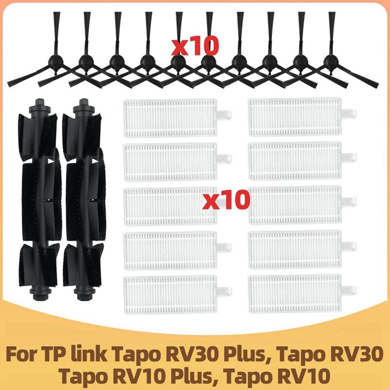 

Для TP-Link Tapo RV30 / RV30 Plus / RV10 / RV10 Plus Запасные части Фильтр Основная Боковая щетка Аксессуары Расходные материалы