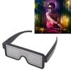 Dynamic LED Glowing Glasses USB Rechargeable Light Up Glasses White Light with Flashing Neon 11 Patterns