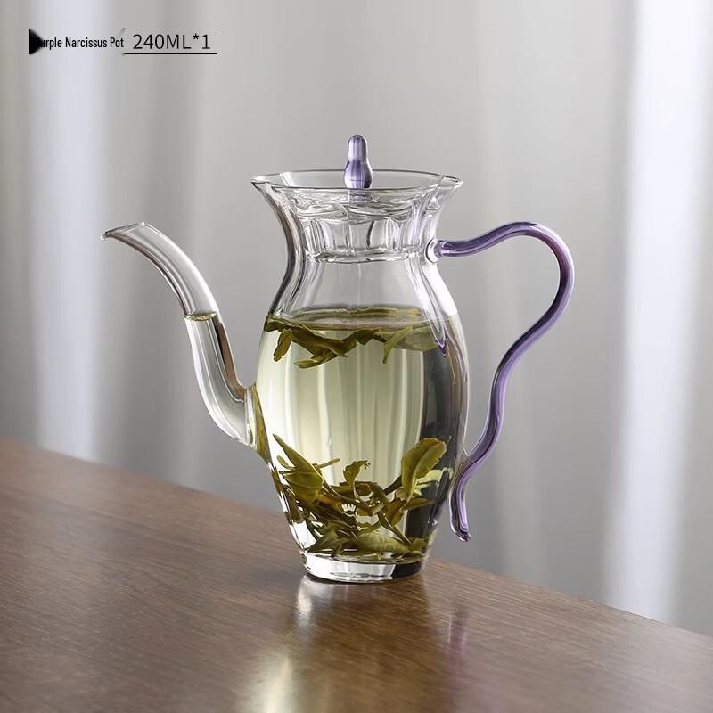 Narcissus Borosilicate Glass Teapot