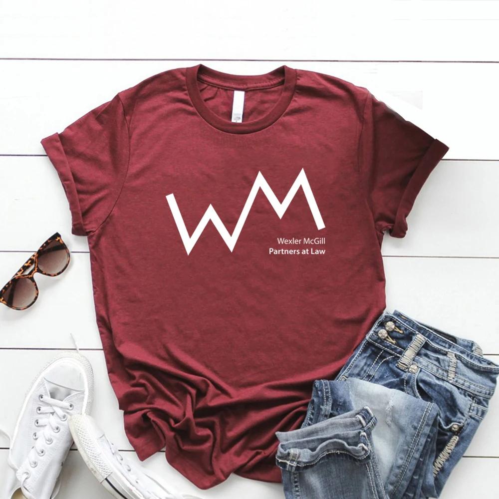 Wexler McGill T-Shirt Kim und Jimmy Partner in Crime Anwaltskanzlei T-Shirt Better Call Saul Shirt Geschenk für Saul-Fans Damen T-Shirts Top