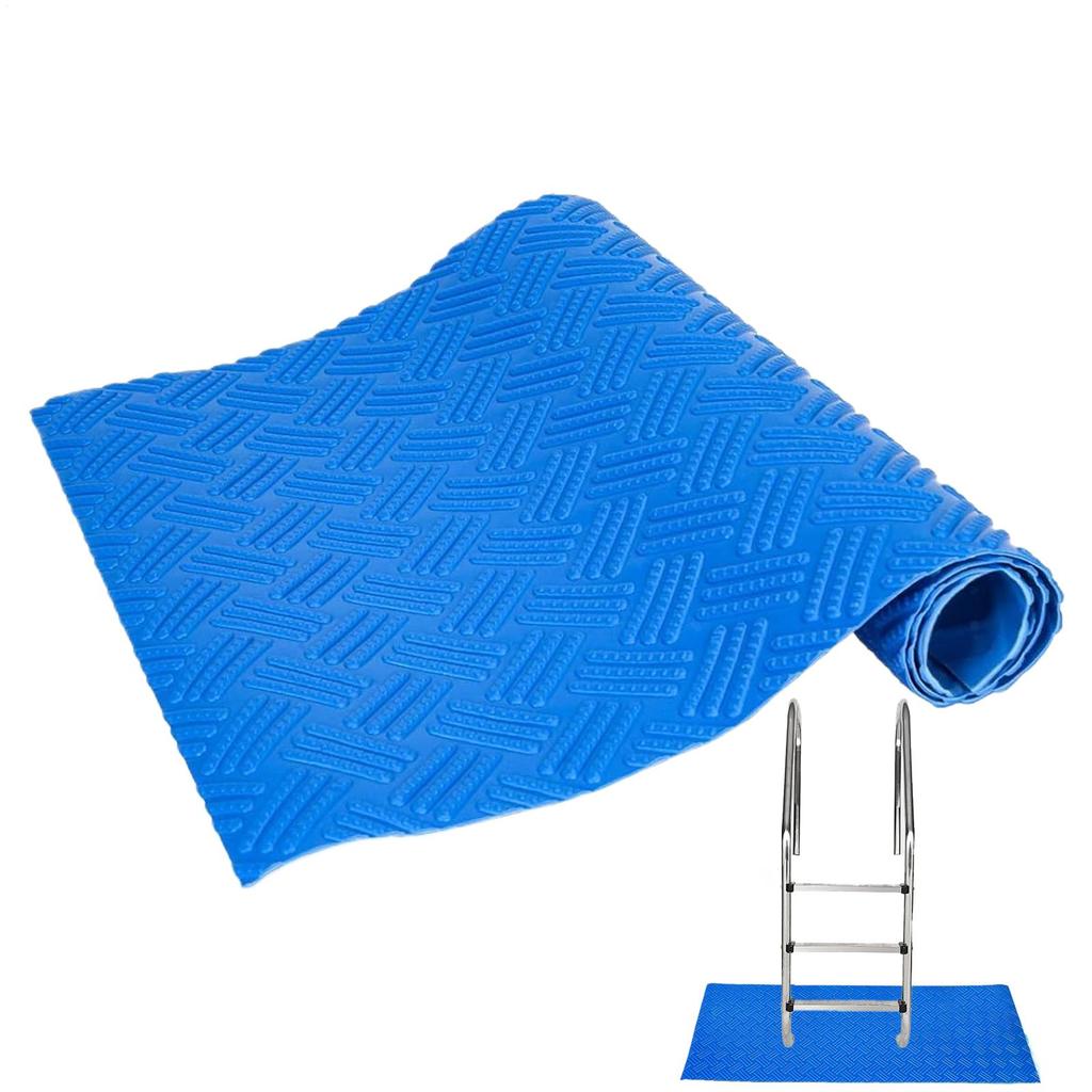 Swimming Pool Ladder Mat Protective Pool Ladder Pad PVC Cuttable Protective Anti-Slip Mat Outdoor Protection Surfaces Bathroom