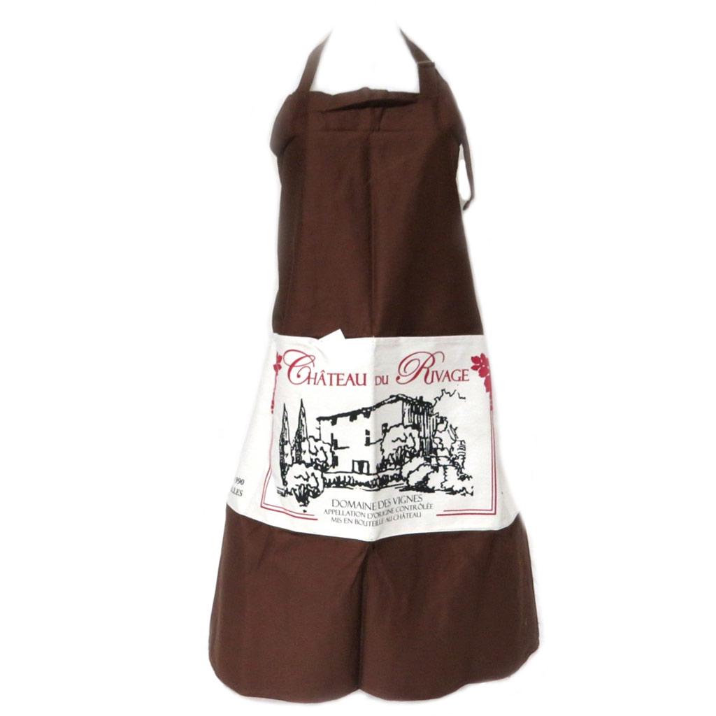 Les Trésors De Lily [P2070] - Kreativní zástěra 'Chateau du Rivage' hnědá