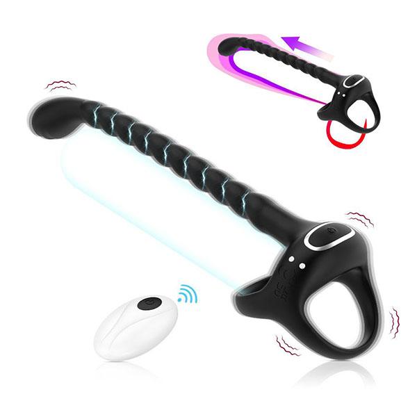 Prostate Massager Vibrating Cock Ring Stimulator APP Remote Control  Penis Ring Vibrator for Couples