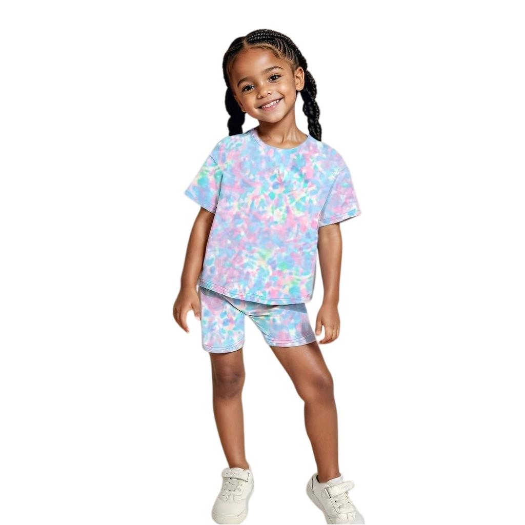 Kids Casual Stylish Two-Piece Set With Flare Leggings