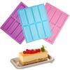 Rectangle Silicone Candy Mold DIY Silicone Ice Cube Tray Granola Bar Pan  for Baking Energy Bars