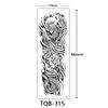 Full Arm Tattoo Sticker, Full Arm Big Picture Tattoo Sticker, Flower Arm Tattoo Sticker Tattoo