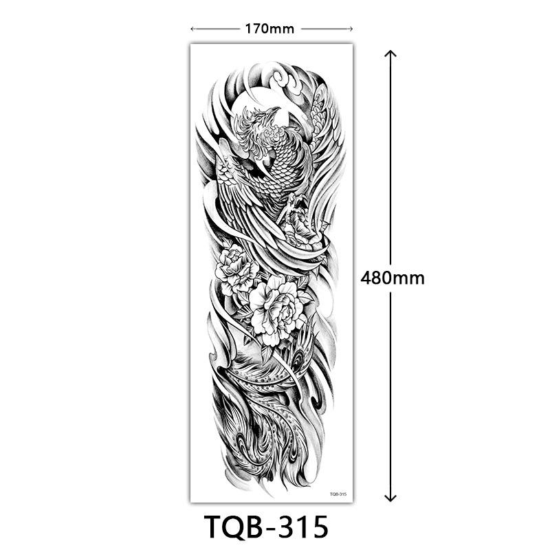 Full Arm Tattoo Sticker, Full Arm Big Picture Tattoo Sticker, Flower Arm Tattoo Sticker Tattoo
