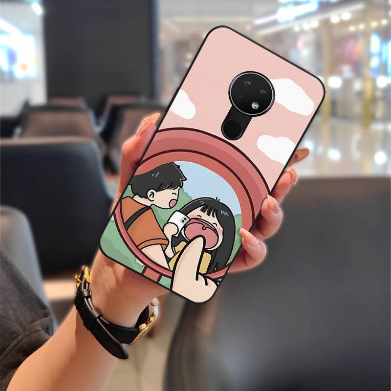 Back Cover Anti-knock Phone Case For Nokia 6.2/7.2 Couple Phone Pouch Protective Cute Full Wrap Fashion Design Durable