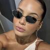Small Frame Polygonal Irregular Sunglasses Retro Sunglasses European and American Street Shots Ins Personalized High-end Sunglasses