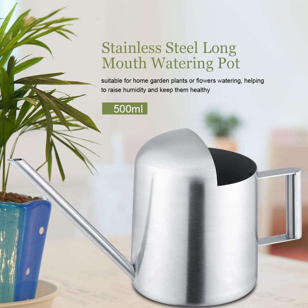 Vattenkanna i rostfritt stål Trädgårdsväxt Blomma Mun Ströbehållare (300 ml)