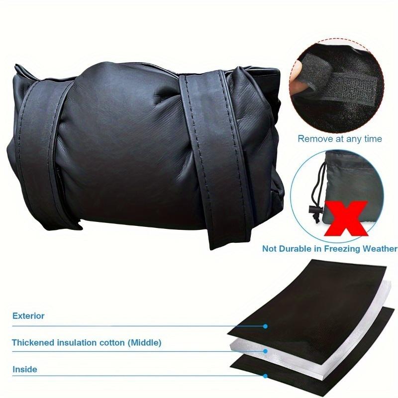 Outdoor Faucet Covers,Anti-Freeze Winter Tap Protector with Universal Connector Thread,Easy Dismantling Faucet Insulation Pouch