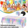 Plastic Iridescent Christmas Party Foil Table Cover Table For Wedding Party Decoration Tableclo I6Y0