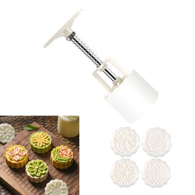 Hand Pressed Mooncakes Mold Cookie Stamp Festival Cake Press Moulds Practical Pastries Molds Kitchen Baking Supplies