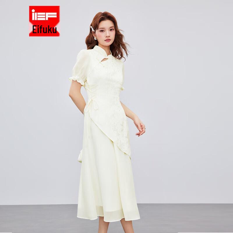 Платье-ципао нового китайского стиля IEF 2026 Весна/Лето S