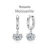 Mo Sang S925 Sterling Silver Oval Necklace & Earrings Set - Exquisite, Versatile, Super Sparkle; Perfect for Weddings & Banquets.