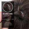 Long Straight Synthetic Wig with Bangs Dark Black Gray Hair Wigs for Women Cosplay Natural Hair Heat Resistant Layered Wigs
