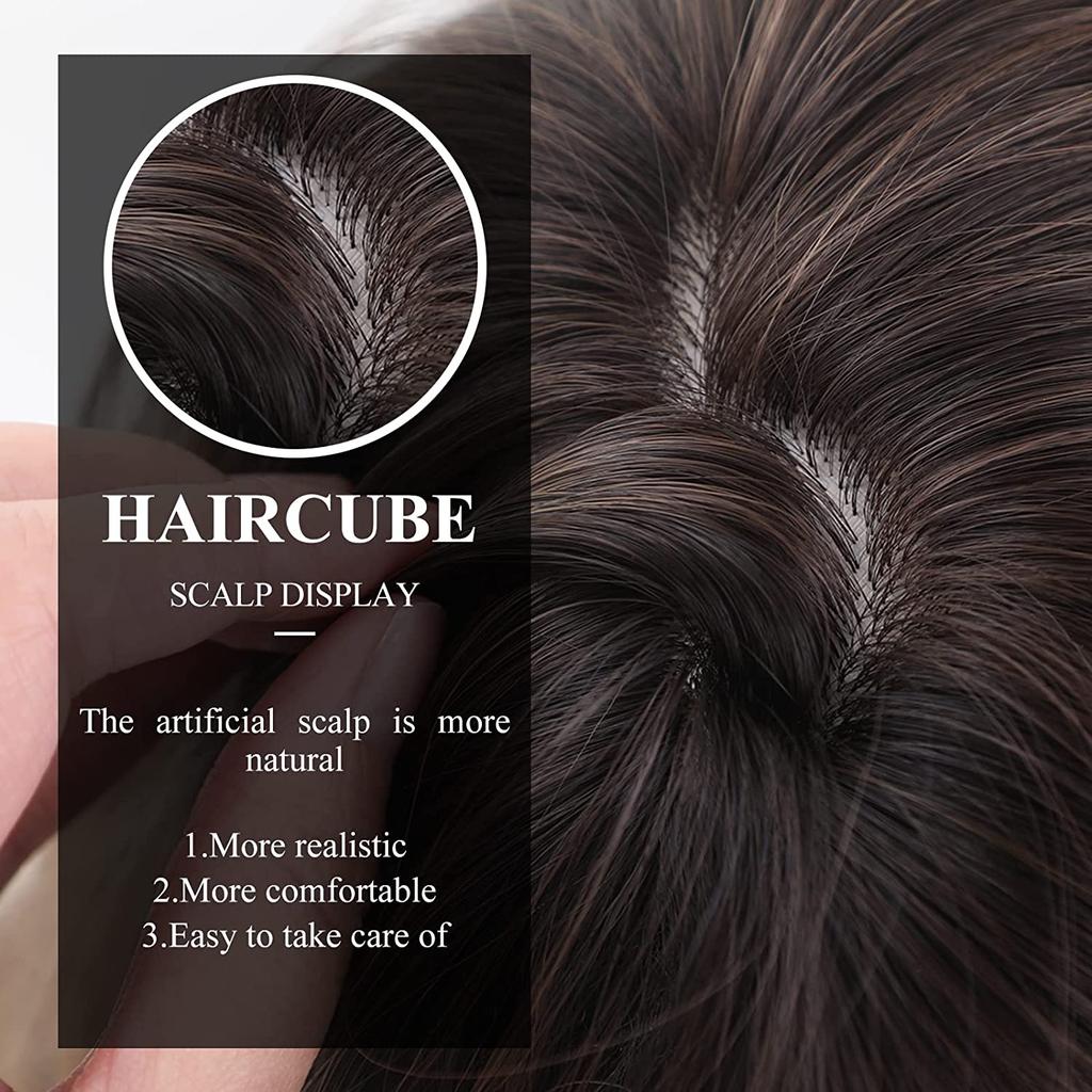 Long Straight Synthetic Wig with Bangs Dark Black Gray Hair Wigs for Women Cosplay Natural Hair Heat Resistant Layered Wigs