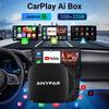 2025 ANYFAR Android 13 3in1 CarPlay Ai Box Wireless Android Auto USB Adapter 2G 32G for Youtube Netflix Automatic Connection