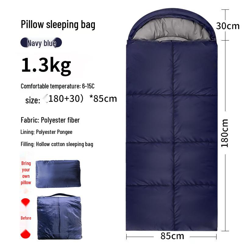 Vier-Jahreszeiten Erwachsenen-Schlafsack: Dick, Kältefest, Perfekt für Outdoor-Wintercamping