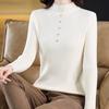 Half-high Collar Sweater Base Shirt Long-sleeved Perfect for Autumn and Winter Versatile and Fashionable Knitted Top