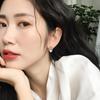 Fashion  Design European and American Personality Shiny D Letter Asymmetric Earrings Sexy Party Queen Earrings for Women