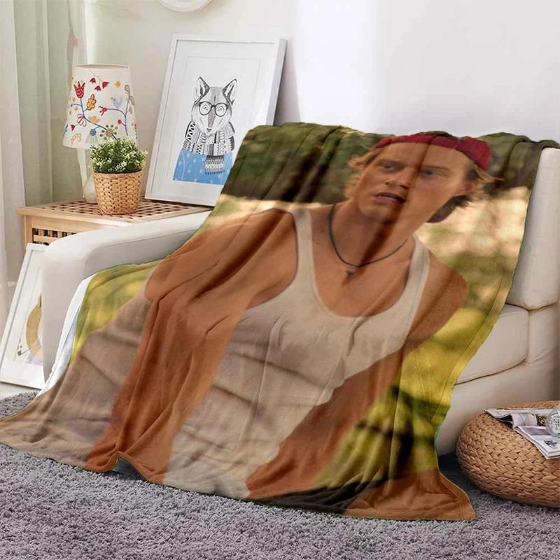 Coperta 3D Rudy Pankow Star JJ Maybank, Morbida Coperta Plaid per Casa Camera da Letto Letto Divano Picnic Viaggio Ufficio Coperta Regalo Bambini