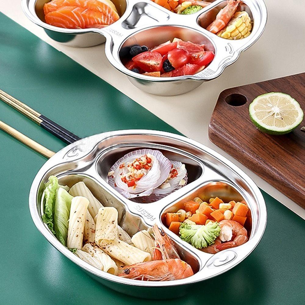 304 Stainless Steel Food Plate Animal Shape Tableware Cartoon Dinnerware  Kindergarten School