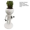 Unique Exercise Pose Flowerpot Creative Fitness Figure Flower Pot, Resin Succulents Pot with Treadmill Yoga And Decorative Plant Container for