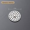 Stainless Steel Round Floor Drain Cover with Anti-Hair Filter and Handle for Hotel Bathrooms