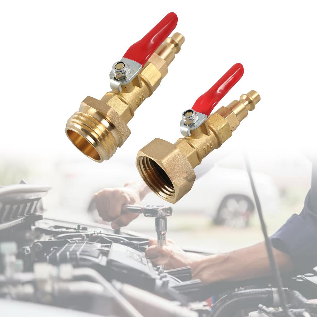 Wohnmobile Winterfest machen Ausblasadapter mit 1/4" Schnellanschlussstecker und 3/4" Gartenschlauchgewinde Winterfest machen Schnelladapter