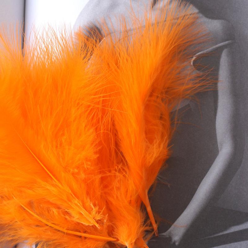 50Pcs Macaron Feather Color Turkey Full Velvet, Dream Catcher Hair Accessories Diy Handmade Materials Bouquet Stage Wedding Decoration