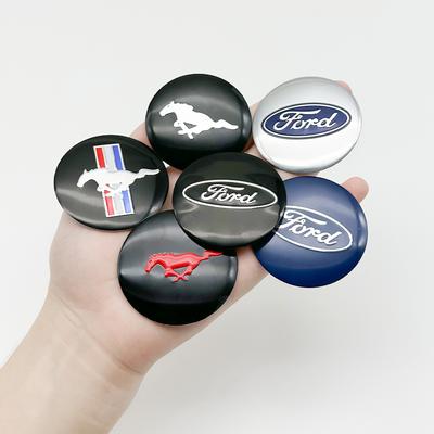 4Pcs 56mm 3D ABS Wheel Center Hub Cap Badge Overlay For Focus Mondeo Fusion Escape Kuga F150 F250 Auto Tuning Accessories