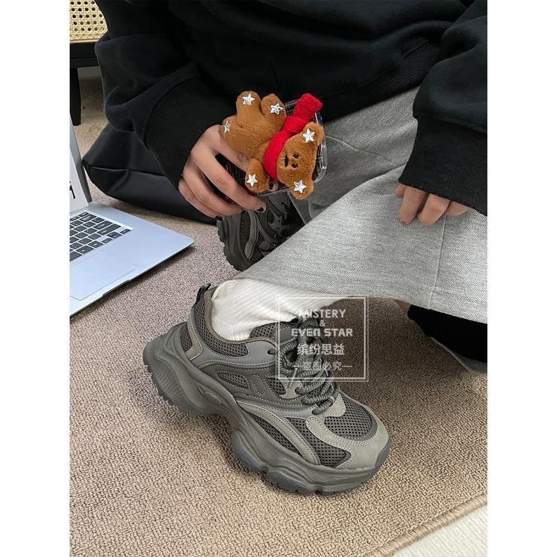 Spring New Versatile Dad Shoes Platform Casual Sneakers 1357