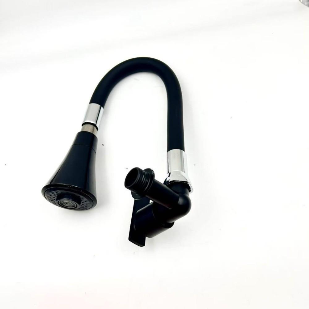 Kreatives Zinklegierung Küchenarmatur 2 Modi Wassersparend Wandmontage Armatur Universell Einzelkaltwasserhahn Küche