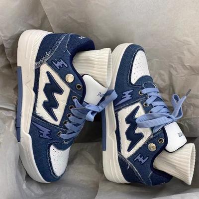 New Fashion Casual Pantofi pentru bărbați Low-top Denim Lightning Sports Board Board Pantofi de cuplu stil Ins