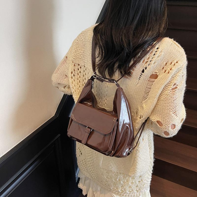 Fashion Commuter Tote Bag New Trendy Simple Trend Multi-functional Shoulder Backpack