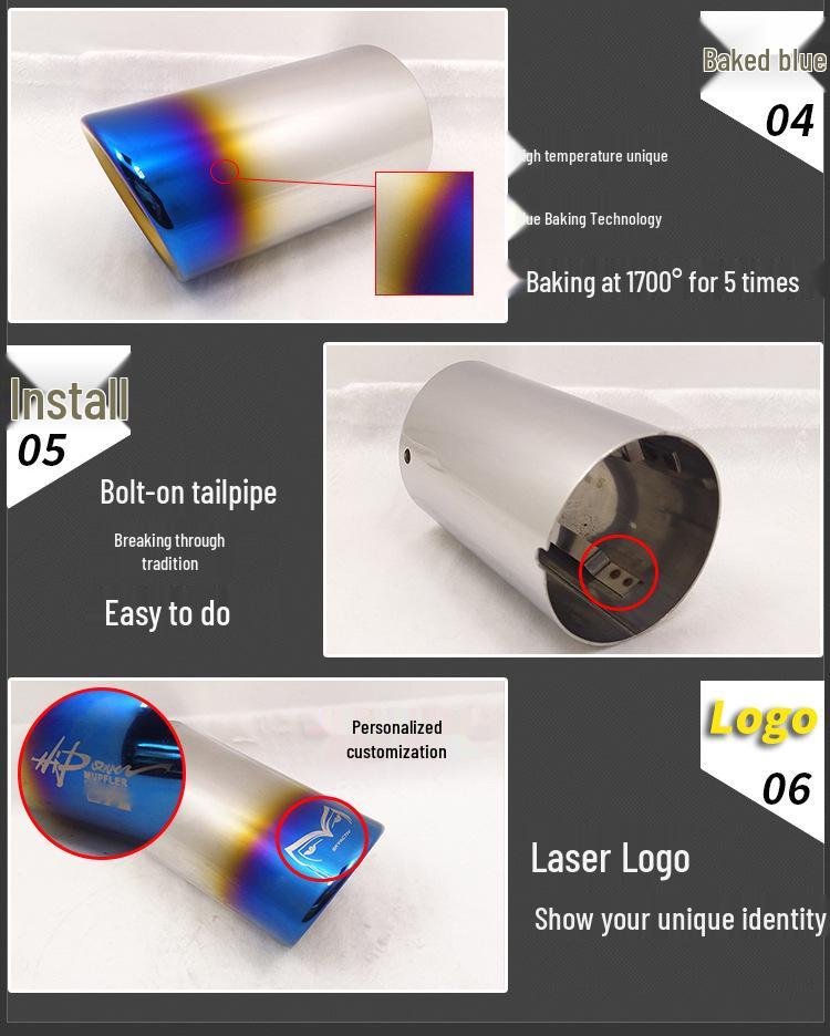 Golf 13, Lavida, Beetle, Scirocco, and New Bora Direct-Plug Car Exhaust Tailpipe