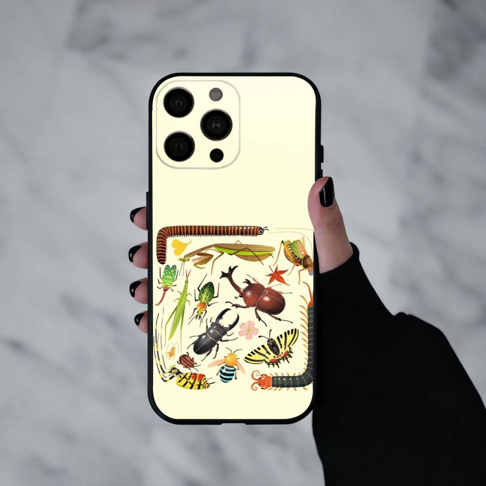 I-Insects And B-Bugs   Phone Case For iPhone 17pro, 16,15,14,13,12,11 X XR Plus,Others Soft Black Cover
