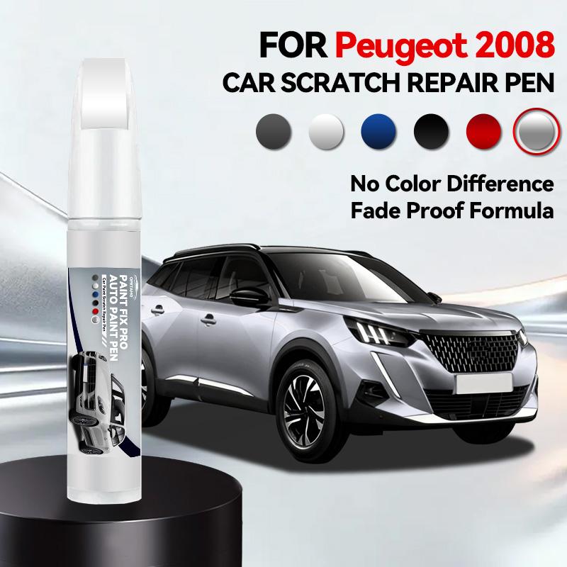 

For Peugeot 2008 2013-2025 P21 P54 Paint Repair Pen Touch Up Scratch Remover DIY Auto Accessories Black White Grey Blue Orange срібний