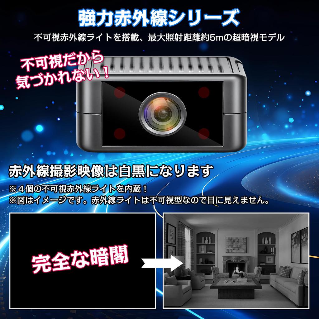 ZHTNC WiFi Mini Camera, Smartphone Connectivity, 4K Real-Time Monitoring, Remote Control, Night Vision, Indoor Wireless Security Camera, Battery Opera