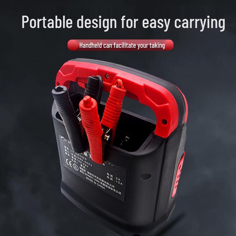 Universelles Hochleistungs-12V/24V Auto- & Motorrad-Batterieladegerät