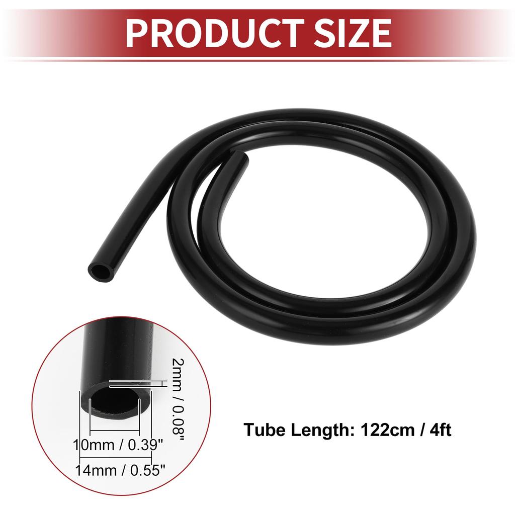 ACROPIX 130 PSI Max Pressure Silicone Vacuum Tube Hose Automotive Vacuum Line High Temperature